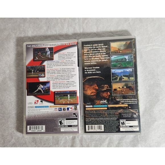 Sony PSP MLB 2K6 And SOCOM U.S. Navy Seals Fireteam Bravo CIB Pre-owned - Picture 2 of 6